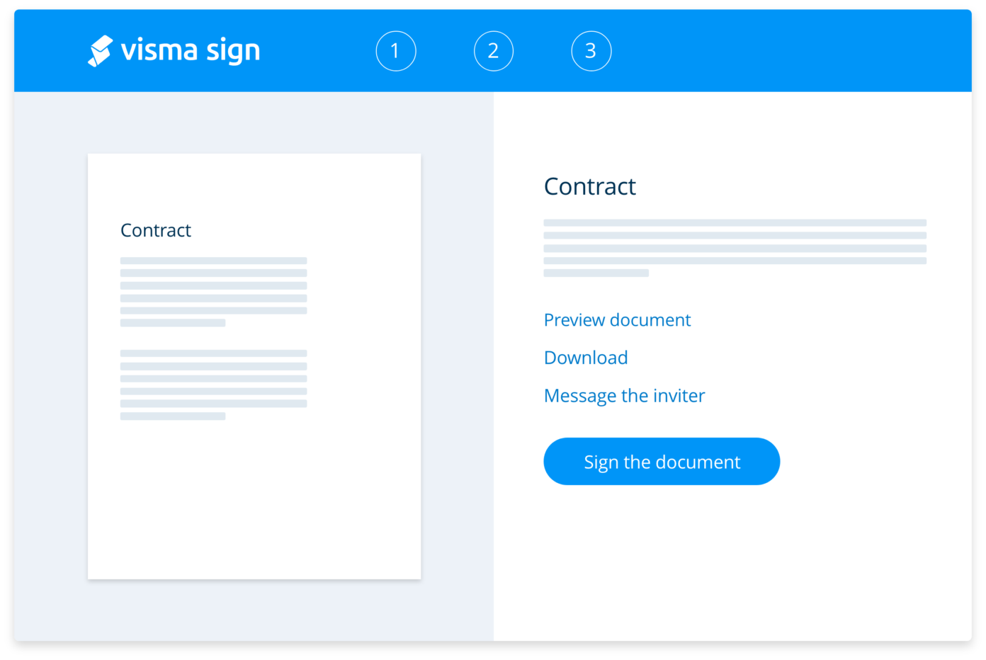 document preview from e-signing tool Visma Sign